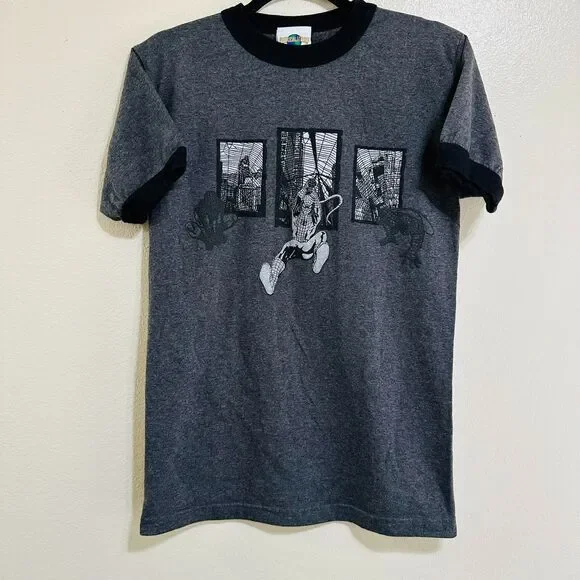 Vintage Y2K Universal Studios Marvel Spider-Man Double Sided Tee Size S - Picture 1 of 3